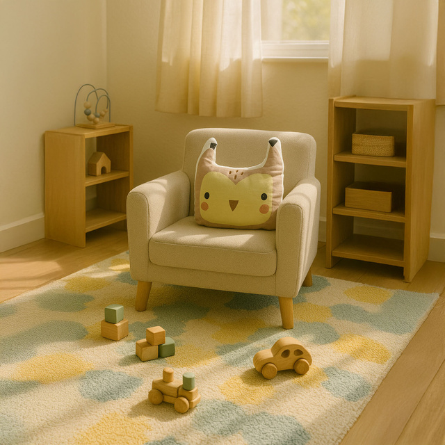 Perna copii animale cu urechi, bumbac, 35 x 40 cm