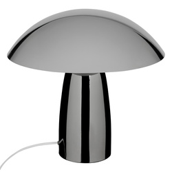 Lampa de noapte ciupercă OMIA, argintie, înălțime 34 cm
