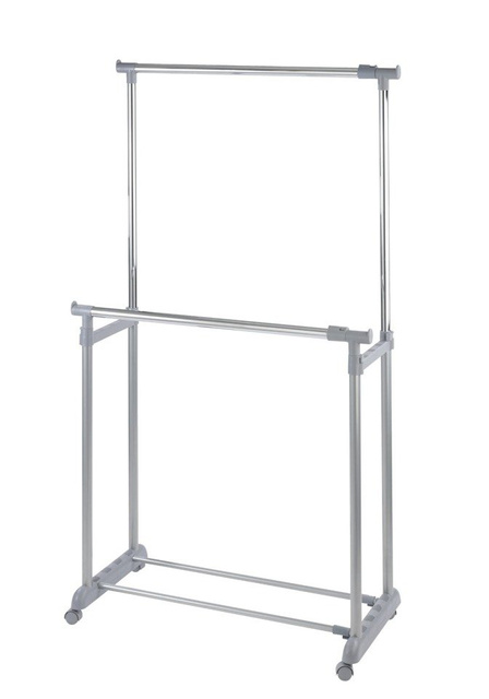 Suport telescopic pentru haine - dulap pe roți