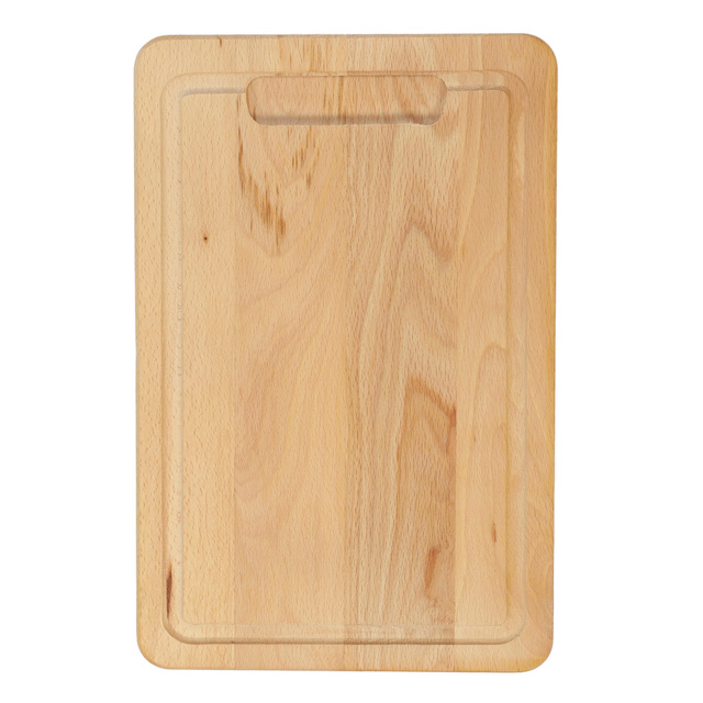 Tocator din lemn de fag, dreptunghiular cu caneluri, 40 x 28 cm, Kesper