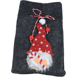 Punguta de Craciun cu elf, 12 x 14,5 cm