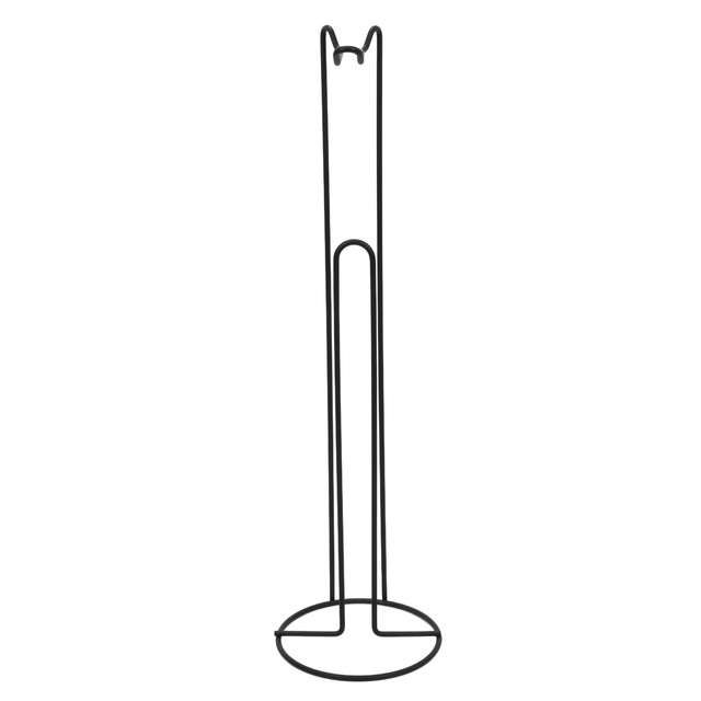 Suport pentru hârtie igienică, metalic, negru, 54 cm