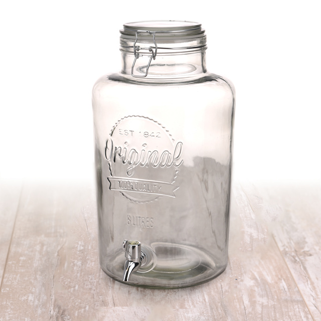 Borcan cu robinet și capac - distribuitor de băuturi Excellent Houseware, capacitate 8 l