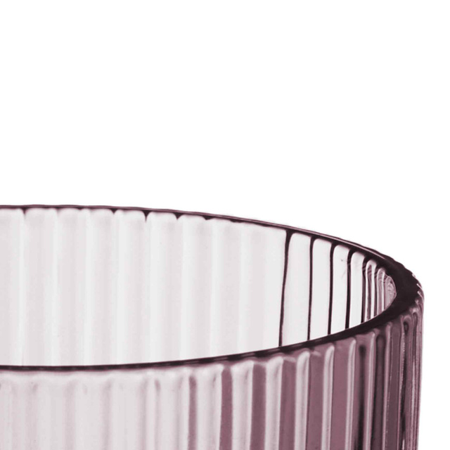 Set pahare pentru apa si vin LINES din sticla canelata, 6 bucati, 370 ml