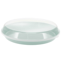 Tava din plastic cu capac, Ø 35,5 x 8,5 cm