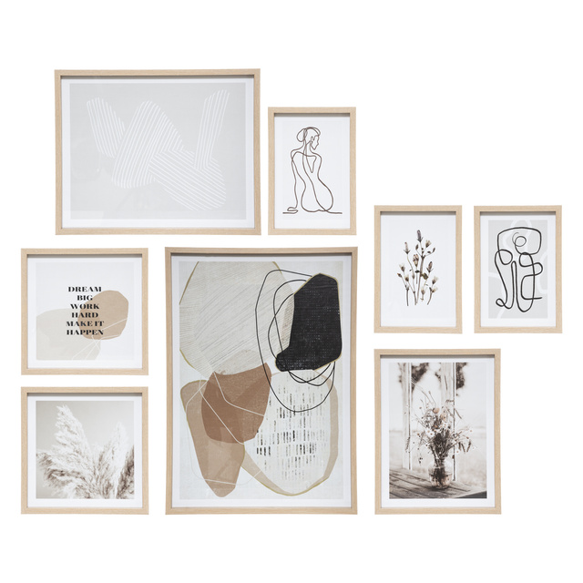 Set 8 postere de perete ABSTRACT