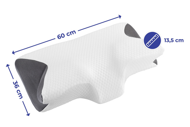 Perna, spuma cu memorie, 60 x 36 cm
