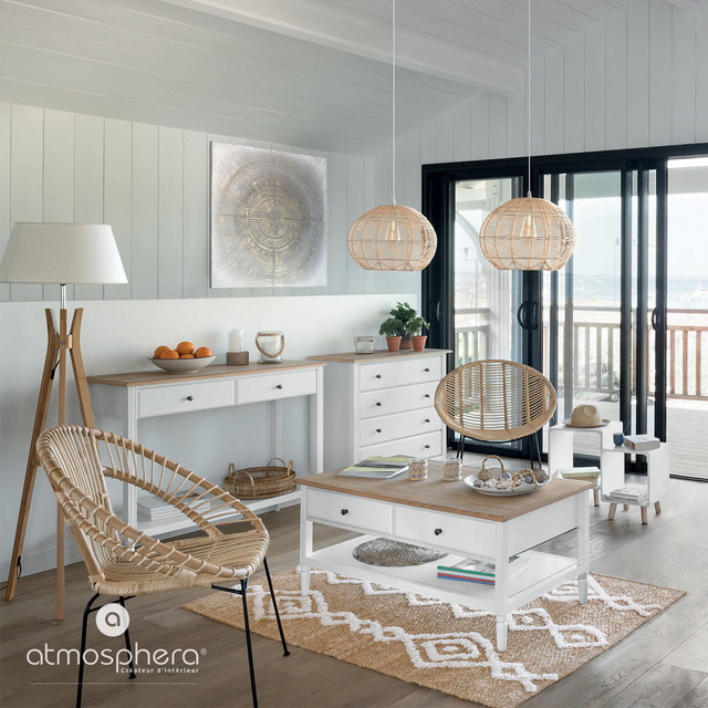 Lampa de masa din rattan KITA, 38 cm