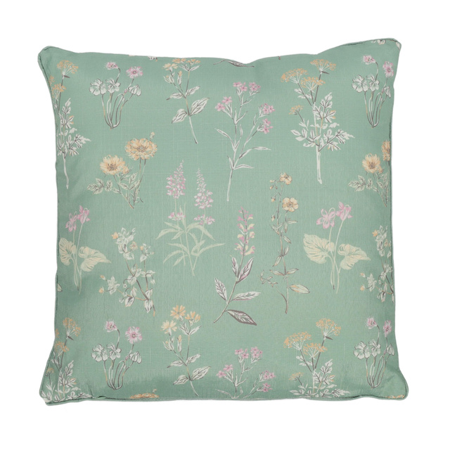 Perna decorativa cu model floral, 45 x 45 cm