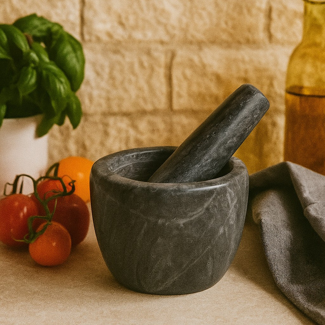 Mojar din marmură GAVI, Ø 12 cm