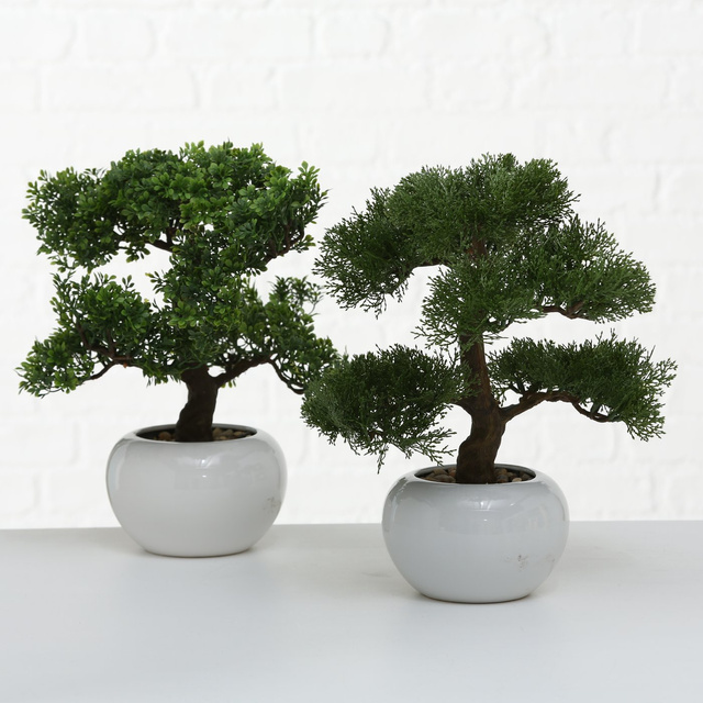 Planta artificiala in ghiveci bonsai, 33 cm, de interior