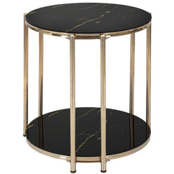 Masuta de cafea cu imitatie de marmura, 45 x 46 cm