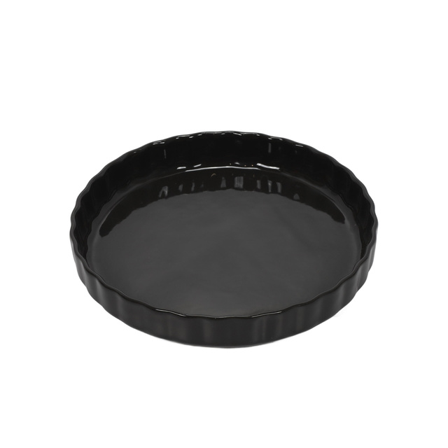 Tava de copt, ceramica, Ø 28 cm, gri