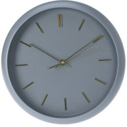 Ceas de perete modern, cu ace aurii, Ø 31 cm