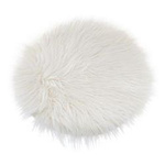 Perna scaun, blana artificiala, Ø 32 cm