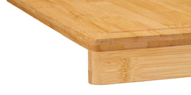 Tocator din bambus cu margine pentru blat, 38 x 26,5 x 3,2 cm