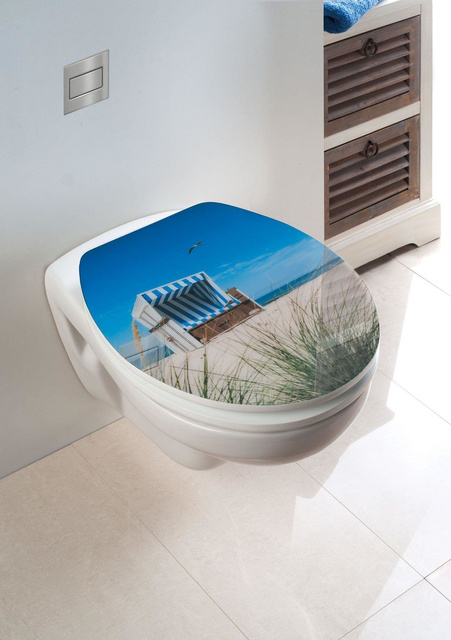 Capac de toaletă BEACH, duroplast, WENKO