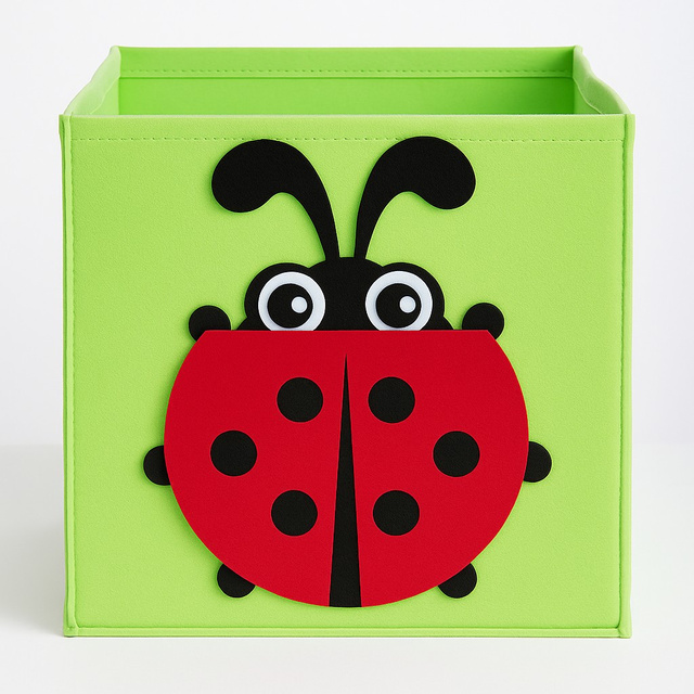 Cutie de jucării din fetru MOLKI, 30 x 30 x 30 cm