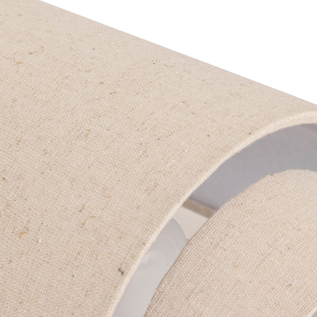 Aplica de perete NAHEL cu abajur textil în culoarea inului, înălțime 27 cm