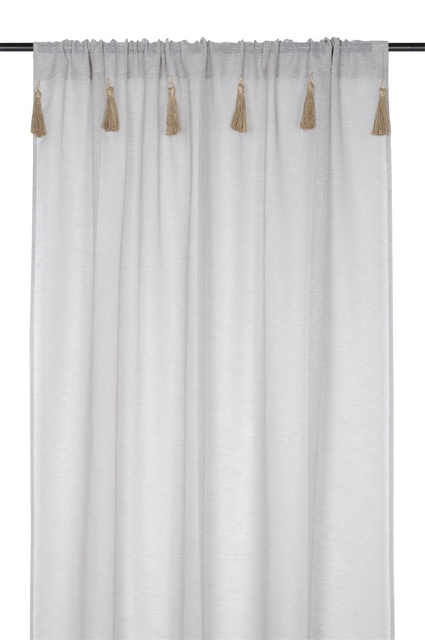 Perdea IBIZA cu ciucuri decorativi, 140 x 260 cm