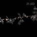 Ghirlanda de lumina interior cu motiv floral, 25 LED-uri