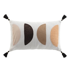 Pernă decorativă din materiale combinate, LUMIS, 30 x 50 cm