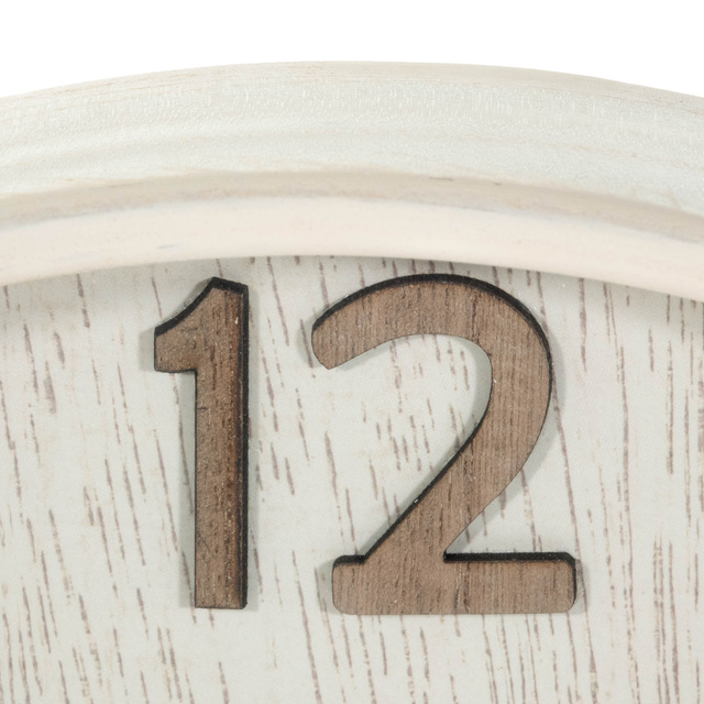 Ceas de perete in culori neutre, Ø 38 cm