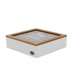 Recipient pentru ceai cu compartimente TEA ROOM, 24 x 24 x 7 cm