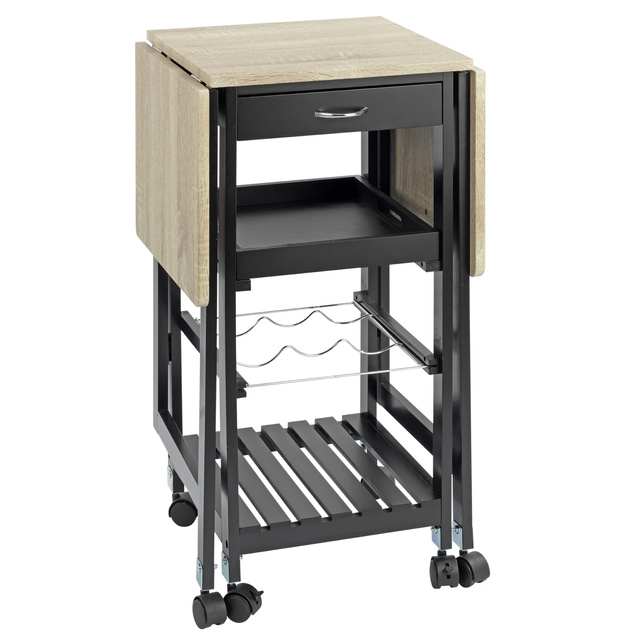 Carucior de bucatarie cu roti, extensibil