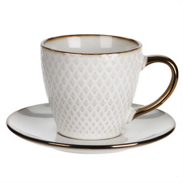 Cana pentru cafea sau ceai cu farfurie DUNE, 210 ml