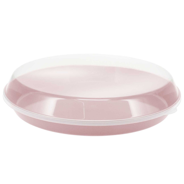 Tava din plastic cu capac, Ø 35,5 x 8,5 cm