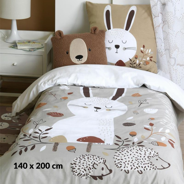 Lenjerie de pat pentru copii din bumbac GABIN, 140 x 200 cm