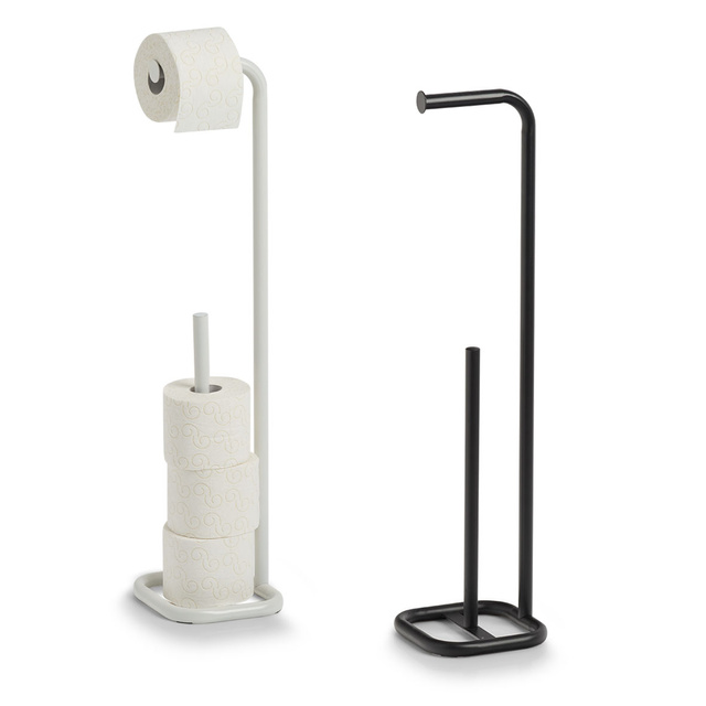 Suport pentru hârtie igienică alb, metalic, ZELLER