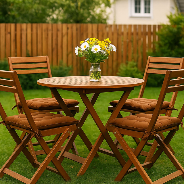 Perna scaun cu noduri, 40 x 40 cm