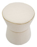 Taburet rotund cu detaliu auriu, 42 cm