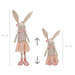 Figurina decorativa de iepure cu picioare extensibile, 85 cm