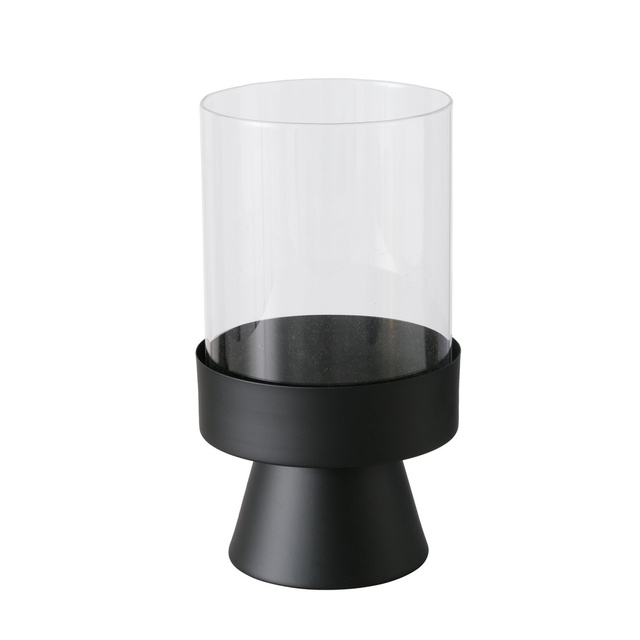 Set 2 sfeșnice moderne Pallas, negru