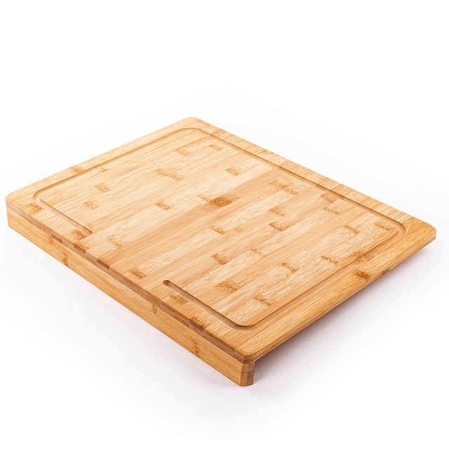 Placă de tăiat din bambus, 2 în 1