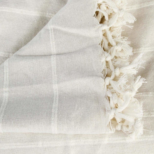 Cuvertură de pat 160 x 220 cm, culoare fildeș, Atmosphera