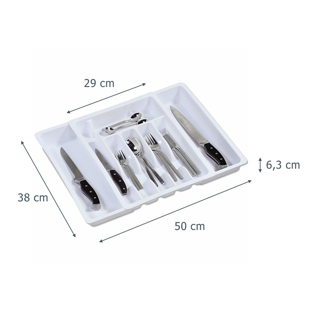 Inserție sertar pentru tacâmuri, 29-50 cm, KESPER