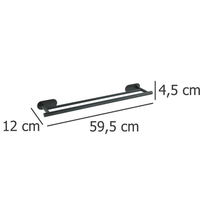 Suport dublu pentru prosoape OREA SHINE, Turbo - Loc,  Wenko