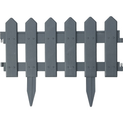 Palisadă de grădină, plastic, 40 x 20 cm