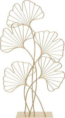 Decor metalic GINKO, 57 cm, frunze de ginkgo