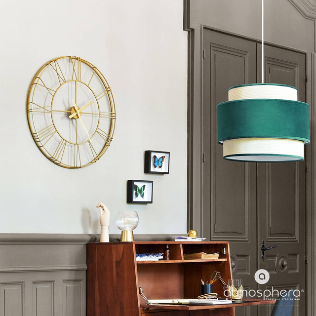 Ceas de perete metalic 3D rotund, Ø 70 cm