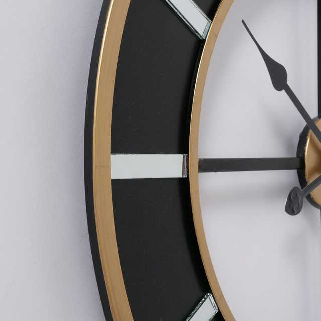 Ceas in stil loft Colorado, 60 cm, negru