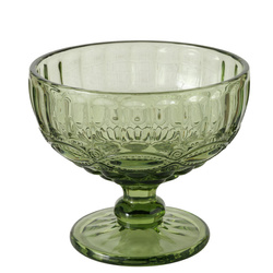 Pahar pentru inghetata din sticla, verde, 250 ml