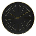 Ceas de perete modern Edith, negru, Ø 30 cm
