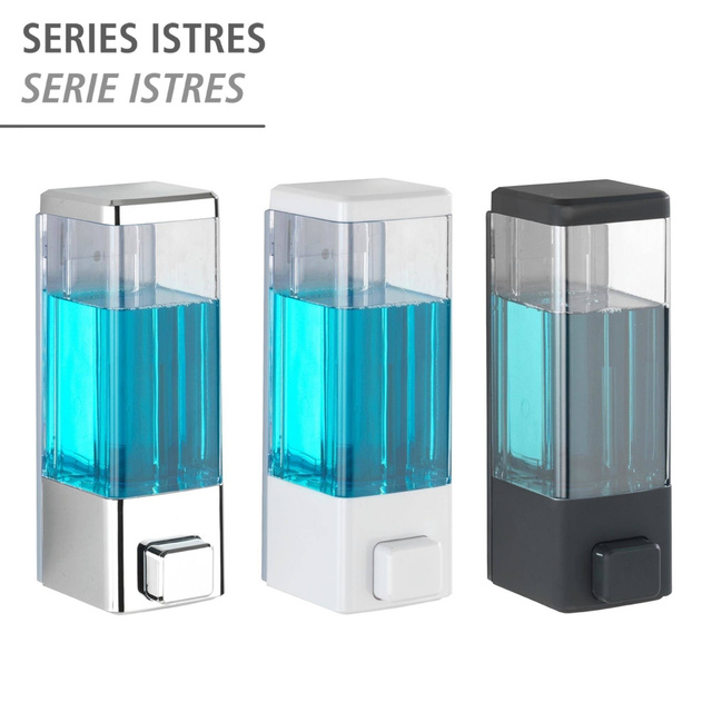 Distribuitor de sapun si dezinfectant ISTRES, negru, 320 ml, Wenko