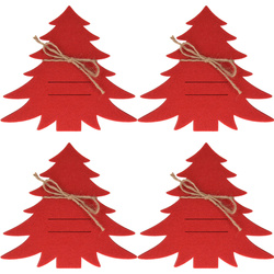 Suporturi pentru tacamuri Brazi de Craciun, 4 bucati