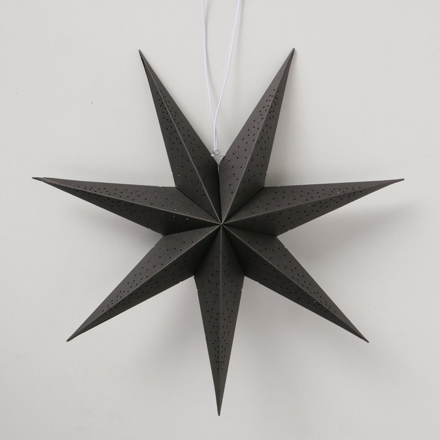 Stea decorativă din bambus pentru fereastră, KASSINA, Ø 20 cm, negru